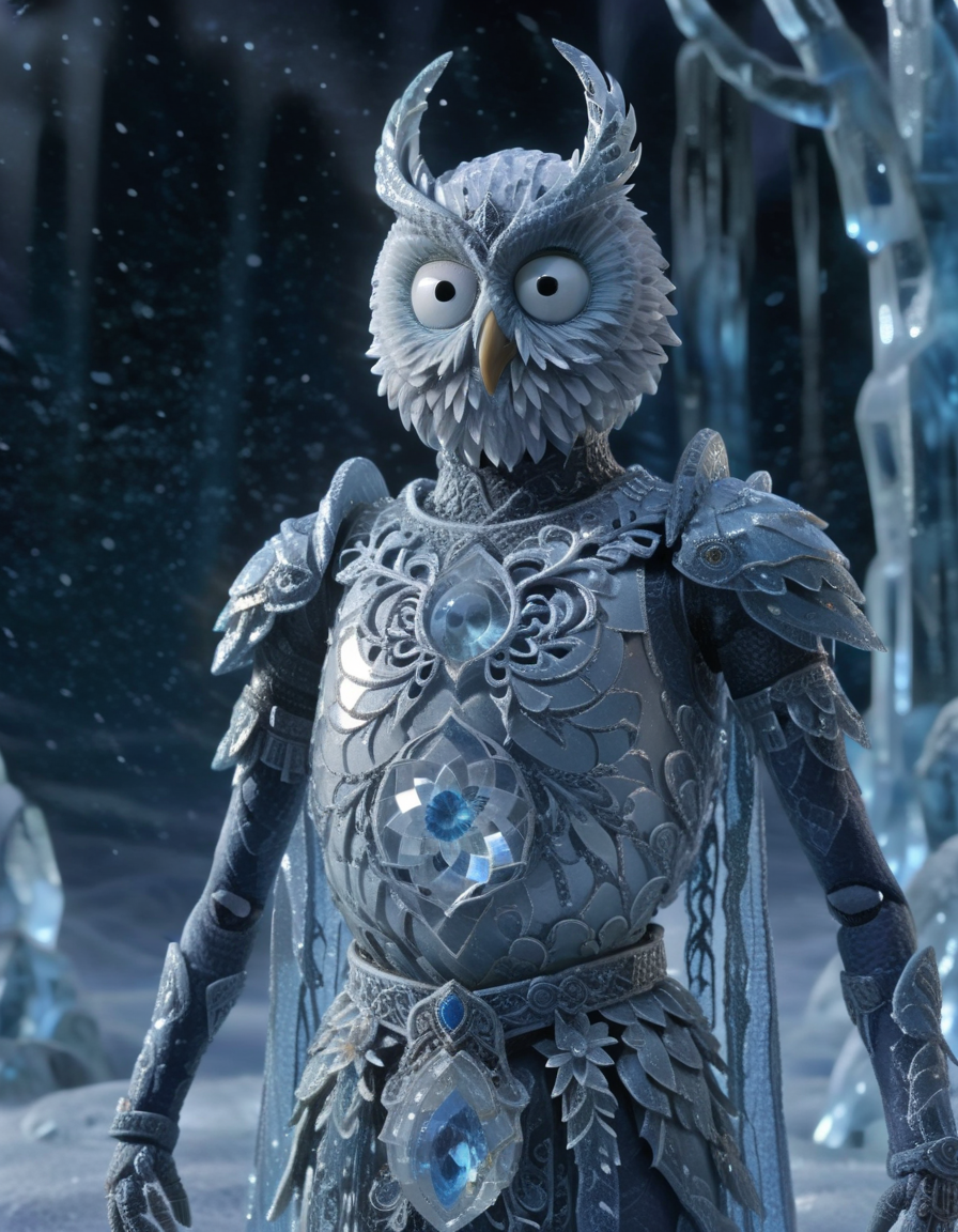 04475-1516631375-stopmotion, Crystal Frost Warden - Icy Figure with Crystal Armor, Aurora Borealis Sky, Ice Crystals Blooming, Gem-encrusted Armo.png